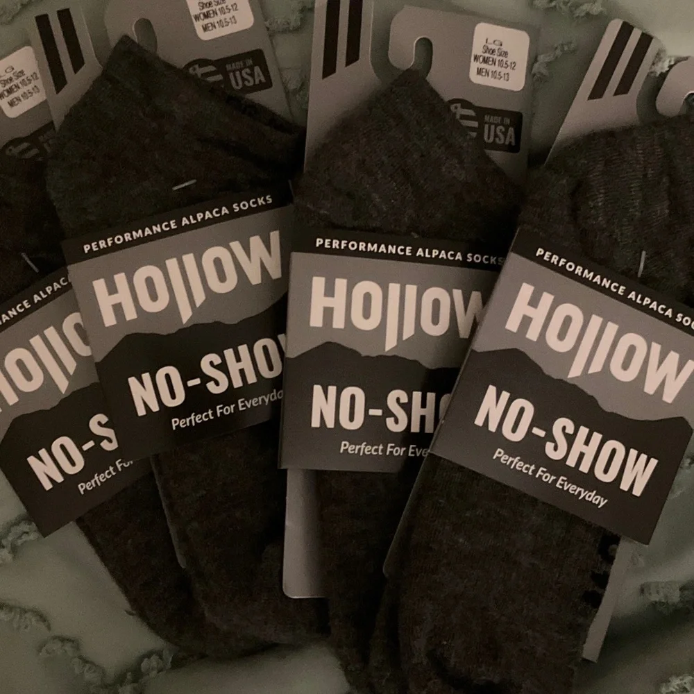 Hollow Brand No-Show Performance Alpaca Socks - Picture 1 of 3